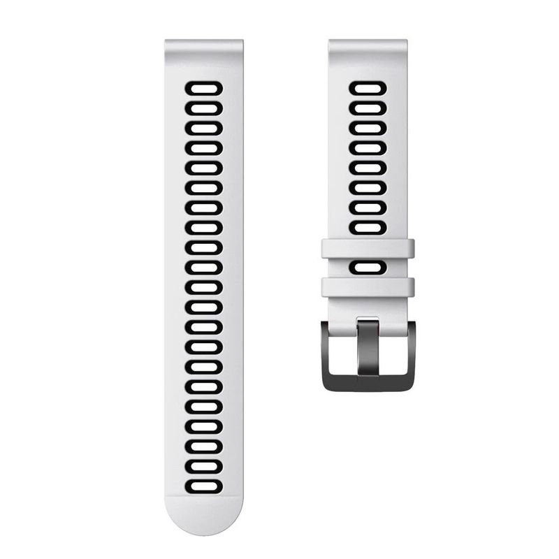 GENERICO - Correa Smartwatch Silicona Blanco Negro