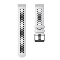 GENERICO - Correa Smartwatch Silicona Blanco Negro