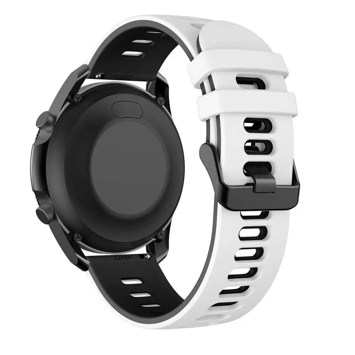 GENERICO - Correa Smartwatch Silicona Blanco Negro