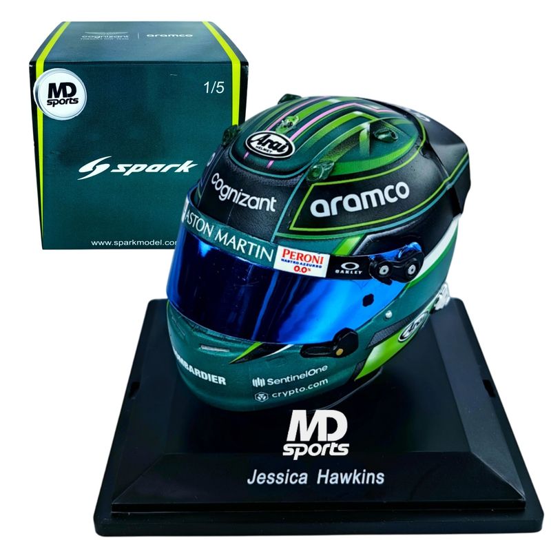SPARK - Casco Formula 1 Jessica Hawkins Aston Martin 2023 Spark 1:5