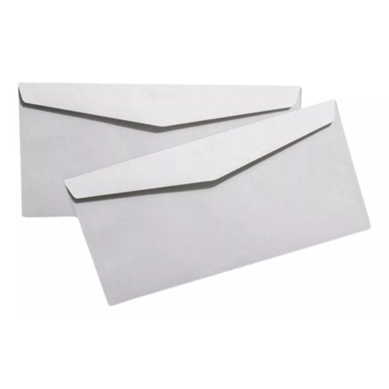 GENERICO - Sobre De Papel Americano Extra Blanco Pack 25 Ud 100x225mm