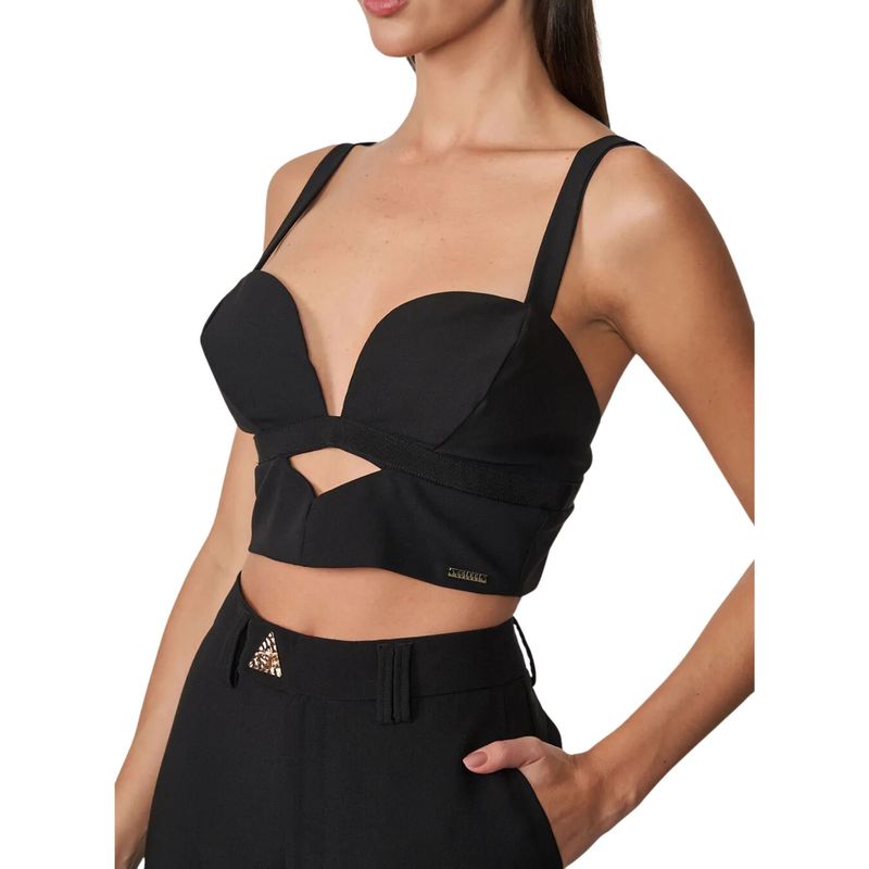 COLCCI - Top Corto Ajustado con Detalle Envasado