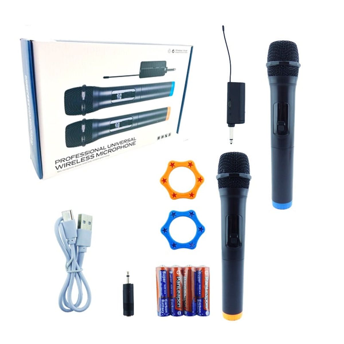 GENERICO - Micrófono Inalámbrico Profesional Largo Alcance y Cancelación de Ruido