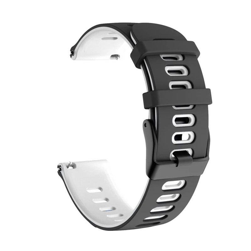 GENERICO - Correa Smartwatch Silicona Negro Blanco