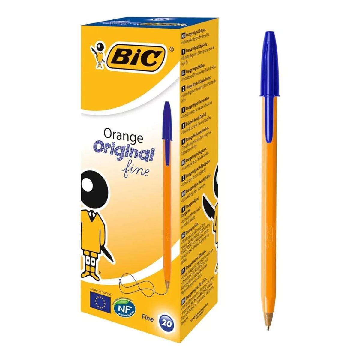 GENERICO - Bolígrafo BIC Retro 0.8 mm Fino Caja 20 Lápiz Pasta Clásico