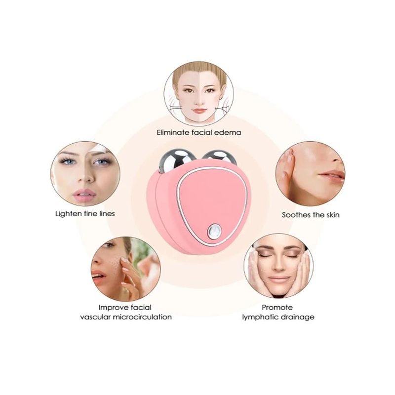 GENERICO - Masajeador Facial Microcorriente Antiarrugas Portátil Usb Premium