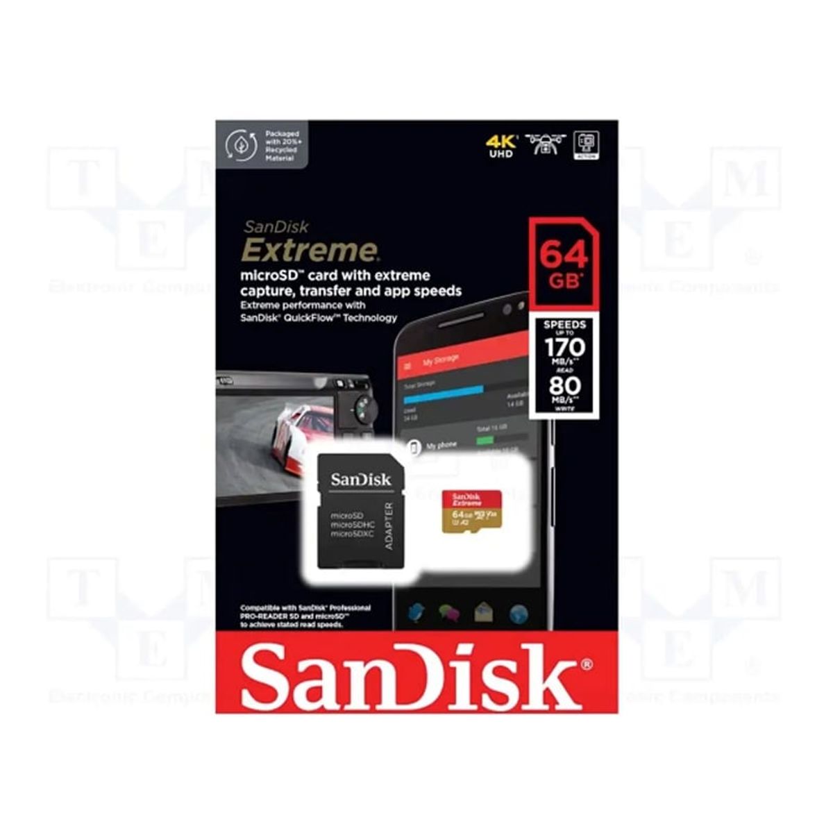 SANDISK - Sandisk Micro Sd Extreme 64Gb A2 4K 160MS