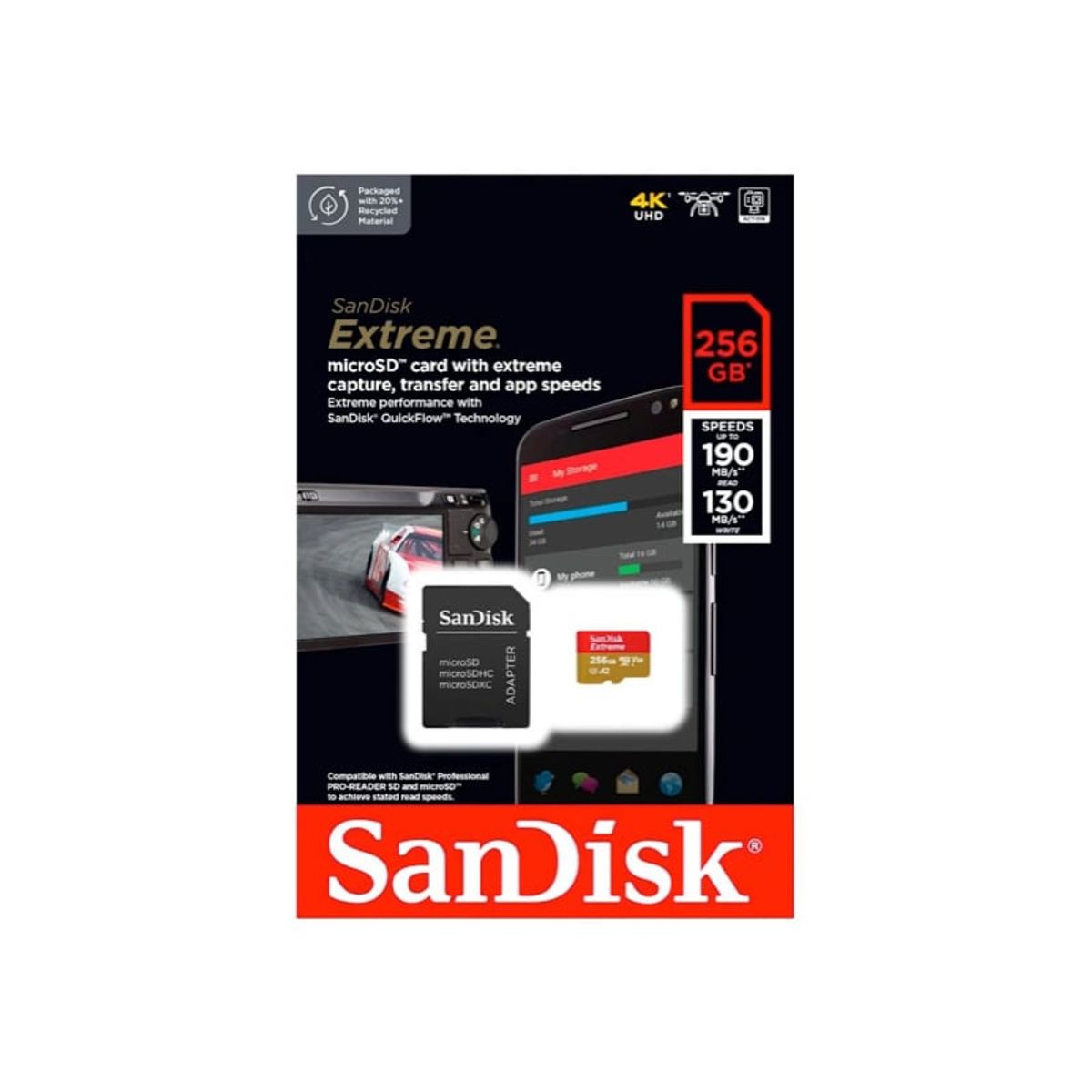 SANDISK - Tarjeta De Memoria Sandisk Micro Sd 256Gb Extreme