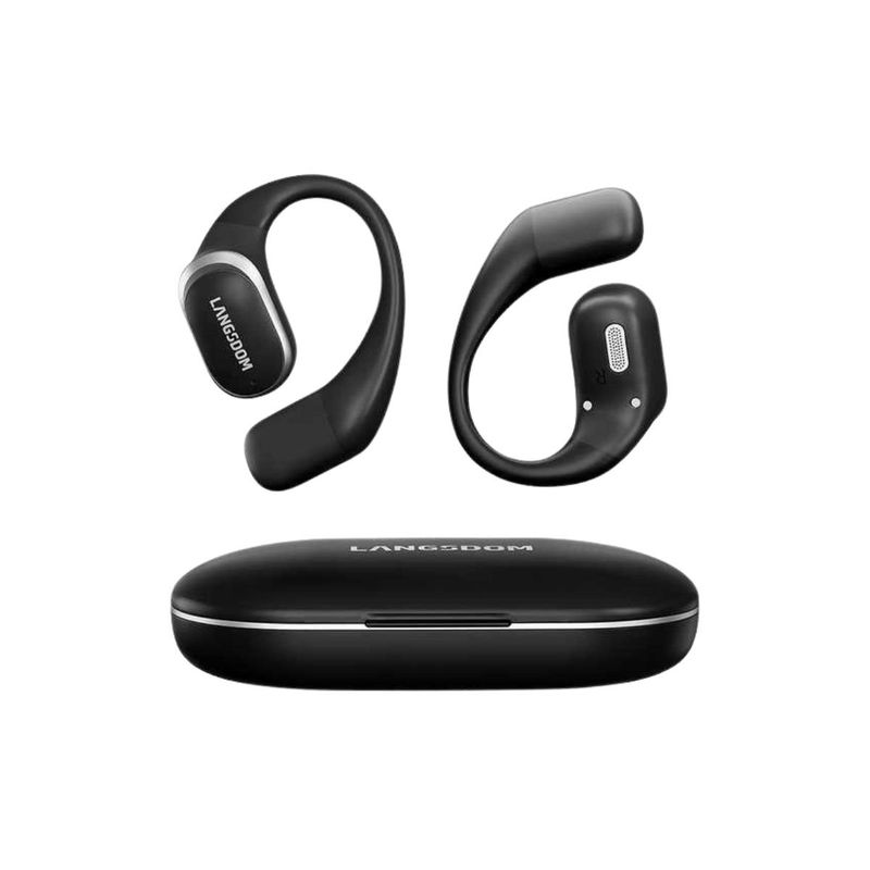 LANGSDOM - Auriculares Deportivos Inalámbricos IPX ANC Langsdom TE08 Negro