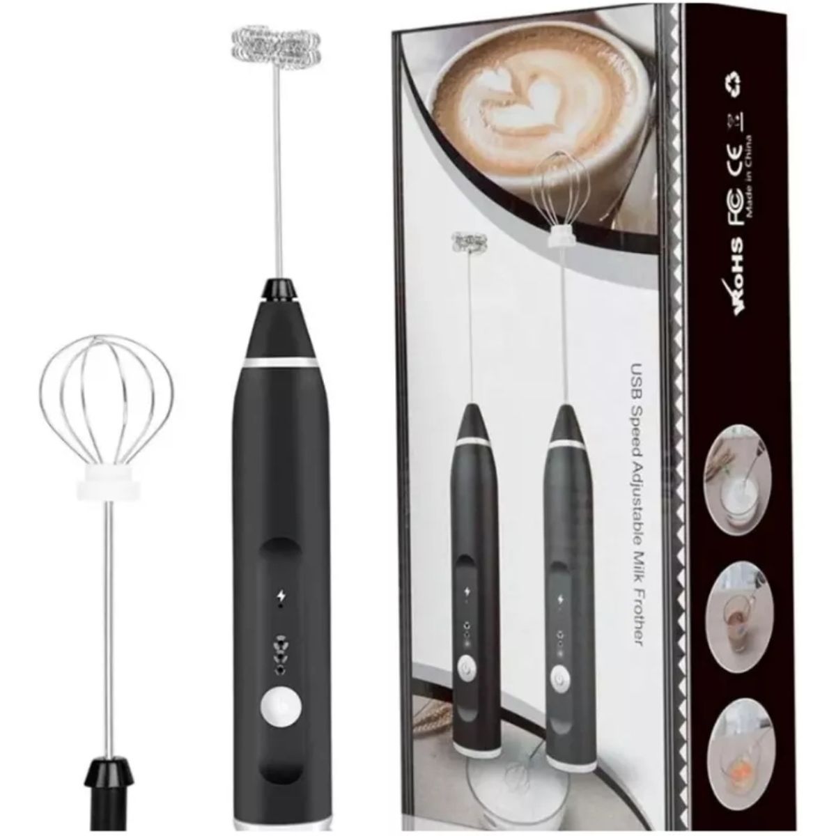 GENERICO - Mini Batidor Eléctrico Revolvedor De Café Y Espuma Leche USB