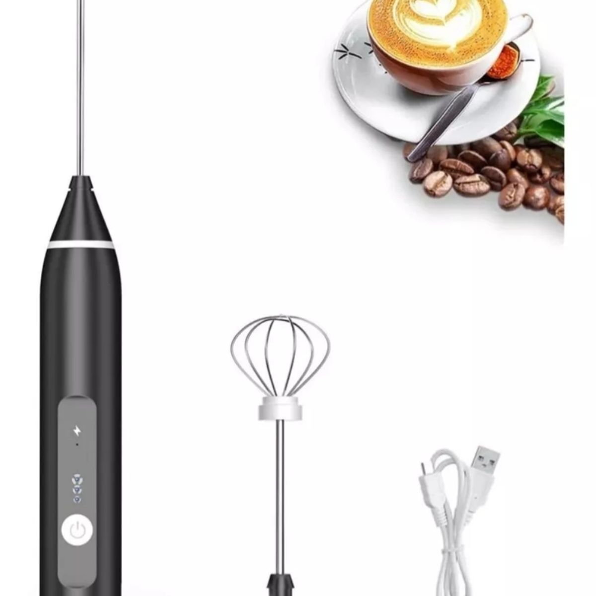 GENERICO - Mini Batidor Eléctrico Revolvedor De Café Y Espuma Leche USB