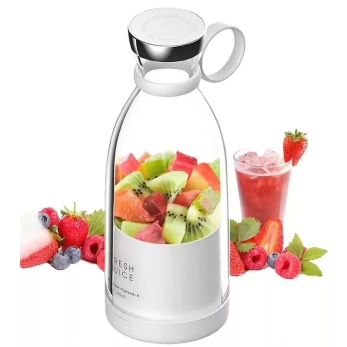 GENERICO - Botella Licuadora Recargable Juguera Batidora Portátil