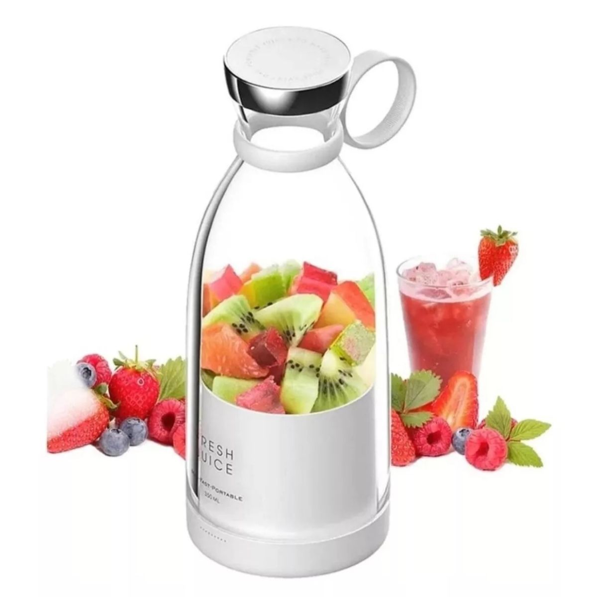 GENERICO - Botella Licuadora Recargable Juguera Batidora Portátil