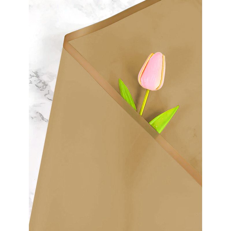 GENERICO - PAPEL COREANO 57X57 5.3C BEIGE/DORADO X20 UNI