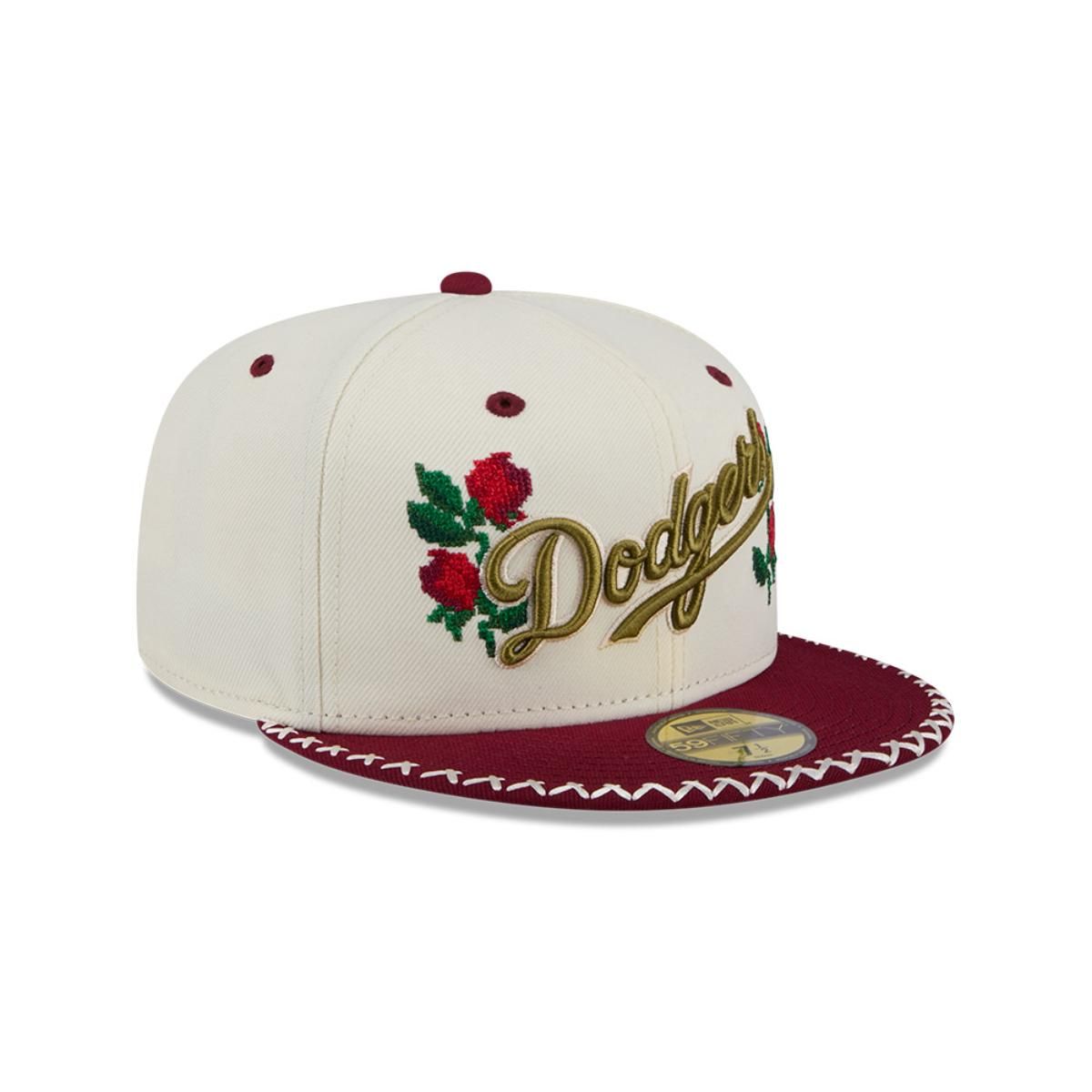 NEW ERA - Gorra 59Fifty MLB Los Angeles Dodgers Novelty Stitch Blanco