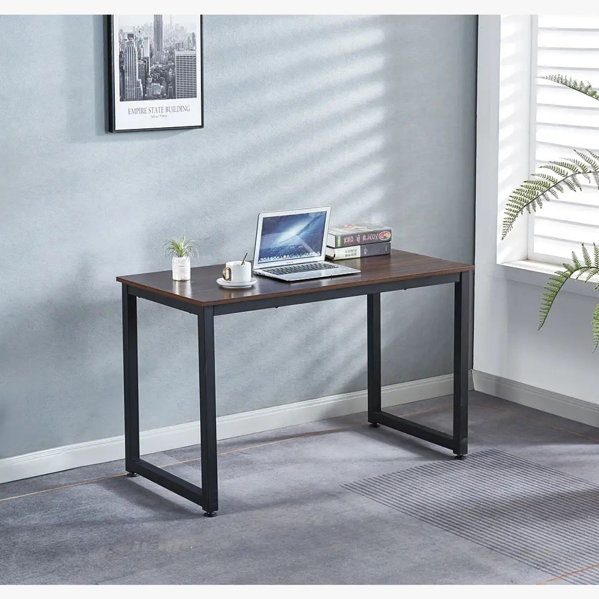 CORI CORI - Escritorio Industrial Home Office - Madera Oscura