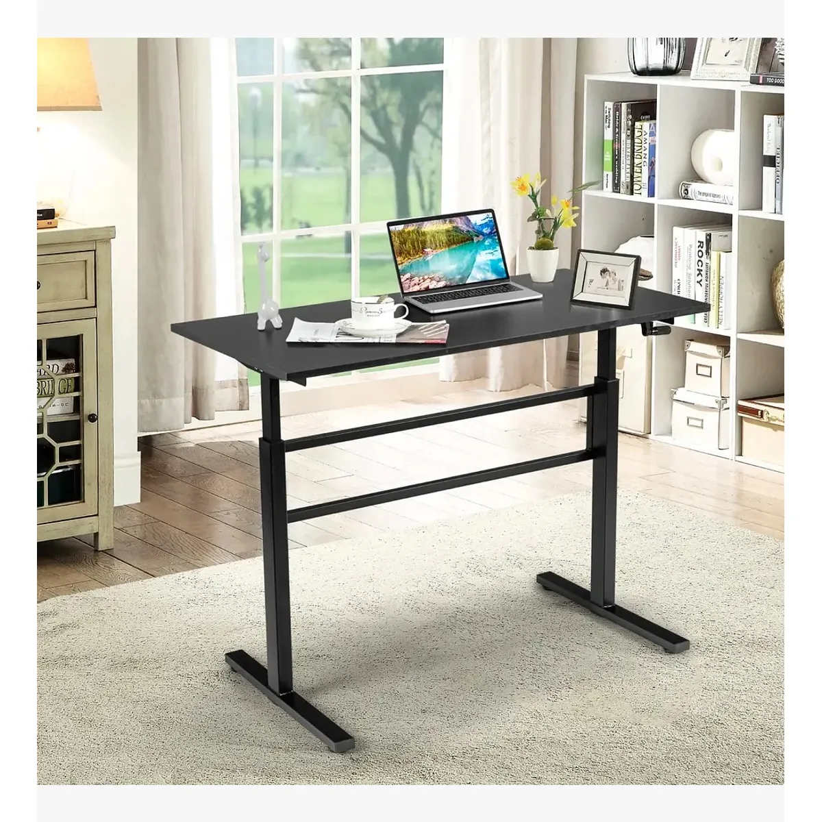 CORI CORI - Escritorio de Trabajo con Altura Regulable Standing Desk - Negro