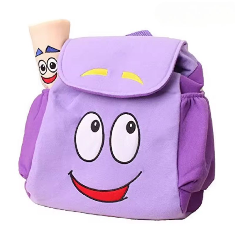 GENERICO - Dora La Exploradora Mochila Para Niña  + mapa