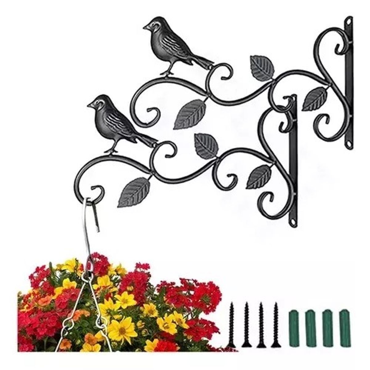 KUANGYE - 2 Ganchos De Pared Para Colgar Plantas En Macetas