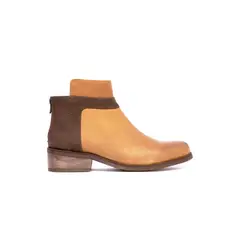 GIANI DAFIRENZE - Botin Mujer De Cuero Antonieta Camel Café C3
