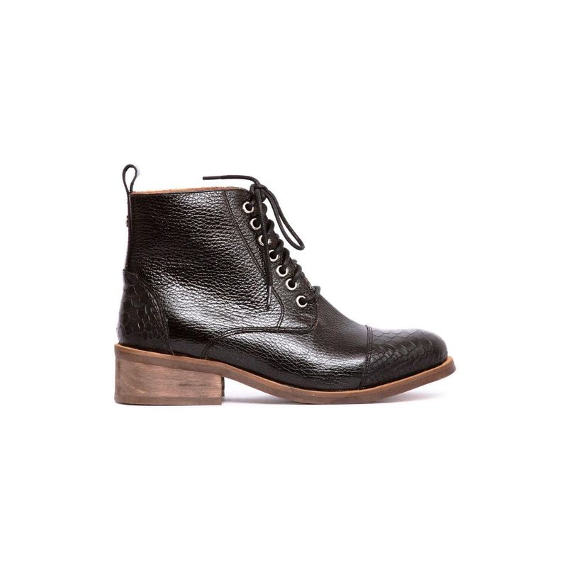 GIANI DAFIRENZE - Botin Mujer De Cuero Aretha Negro C1
