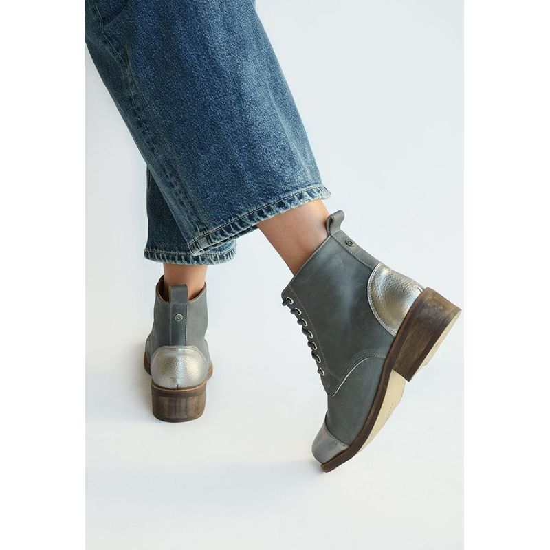 GIANI DAFIRENZE - Botin Mujer De Cuero Aretha Gris C3