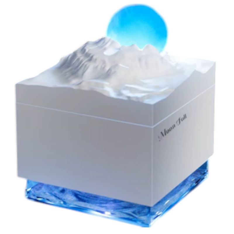 INVENCIBLE - HUMIDIFICADOR DIFUSOR LUNAR USB LED GLACIAR VAPORIZADOR NC14