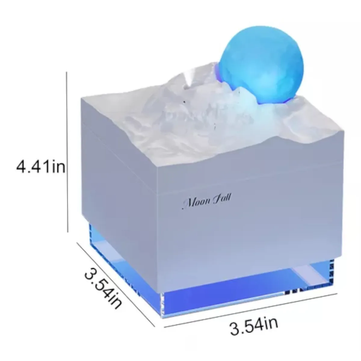 INVENCIBLE - HUMIDIFICADOR VAPOR DIFUSOR OFICINA CASA LUNAR GLACIAR NC14