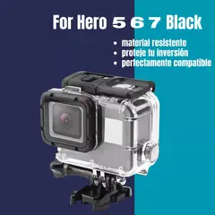 GENERICO - Carcasa Sumergible Para Gopro Hero 5 6 Y 7 Modelo 2