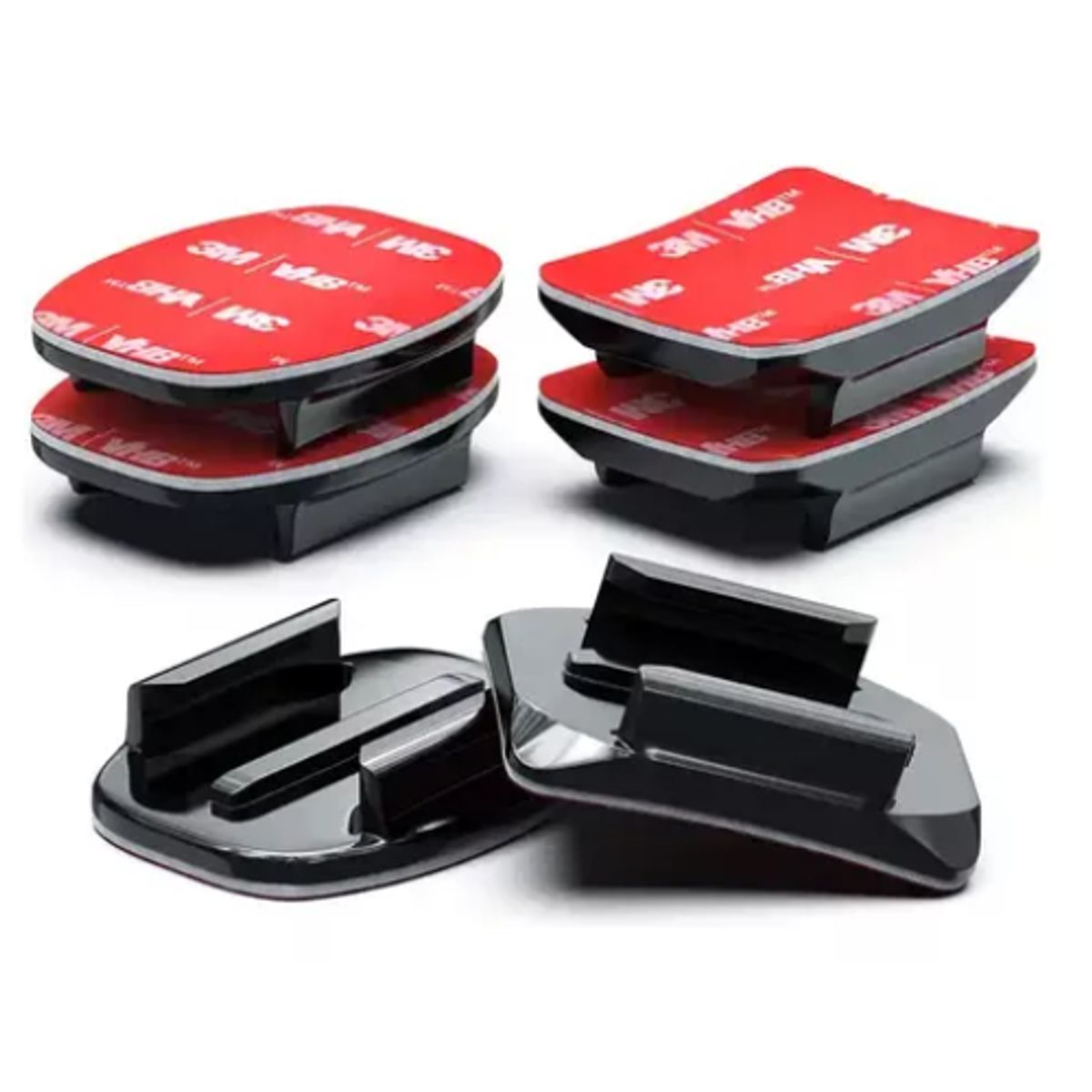 GENERICO - Kit De Soportes Plano Y Curvos Para Gopro
