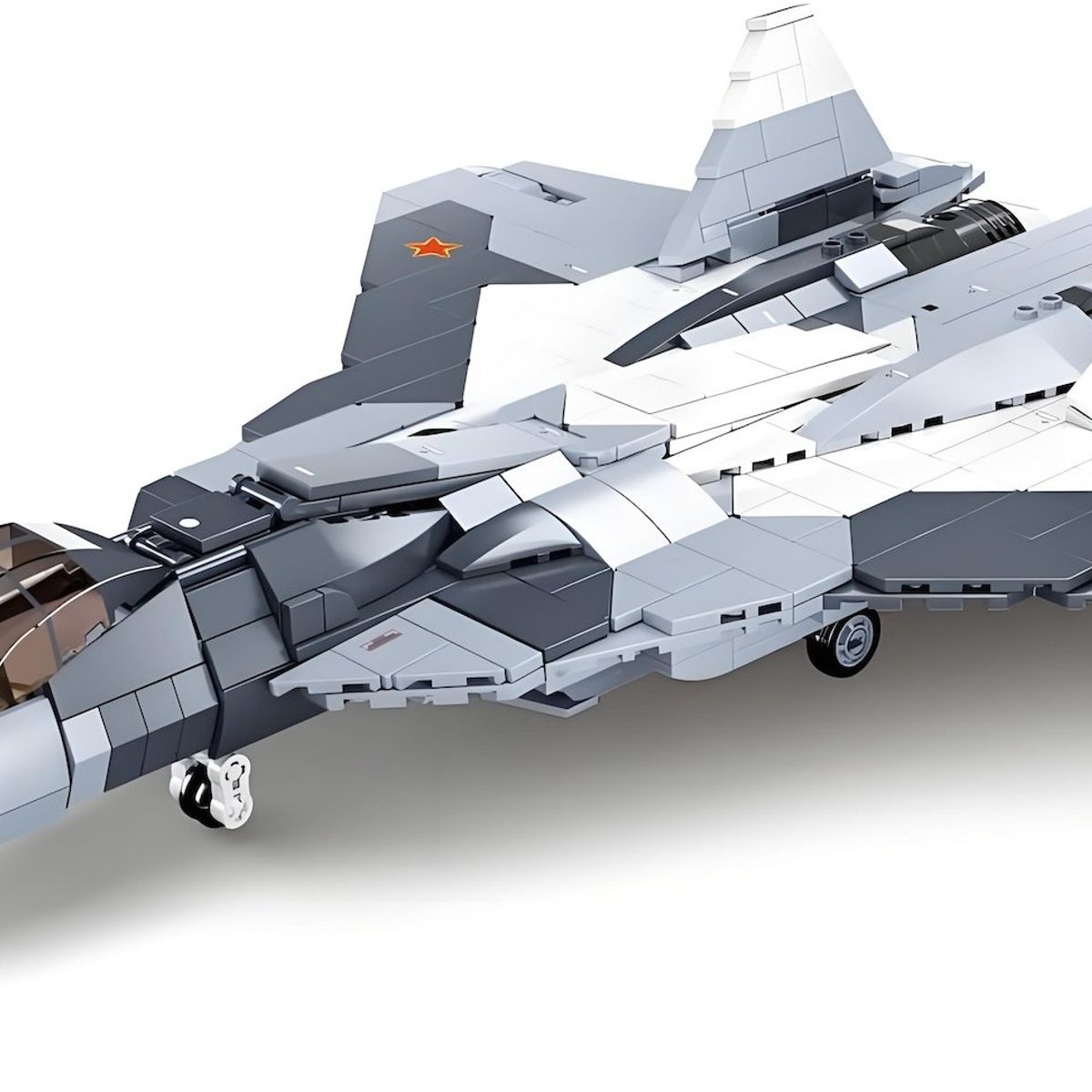 AZULAMAR - Su57 Bloques De Avión De combate Militar Juguete Regalo