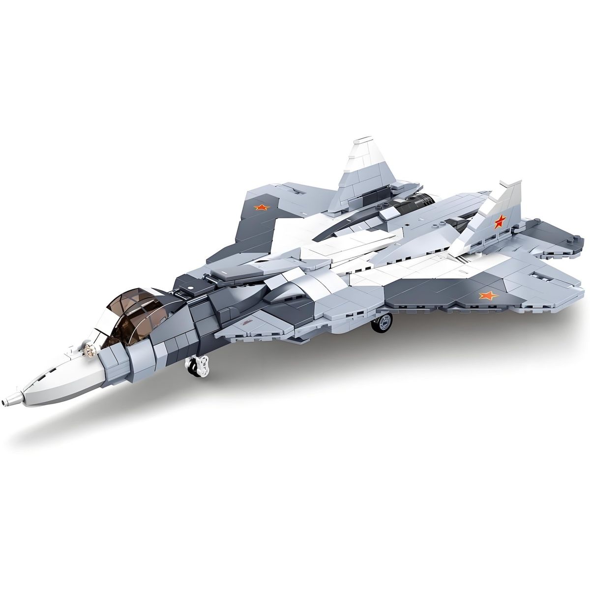 AZULAMAR - Su57 Bloques De Avión De combate Militar Juguete Regalo