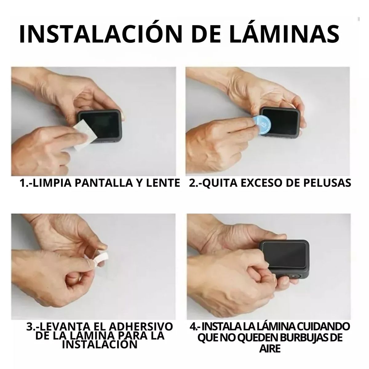 GENERICO - Lámina Protectora De Vidrio Templado Gopro Hero 9 10 11