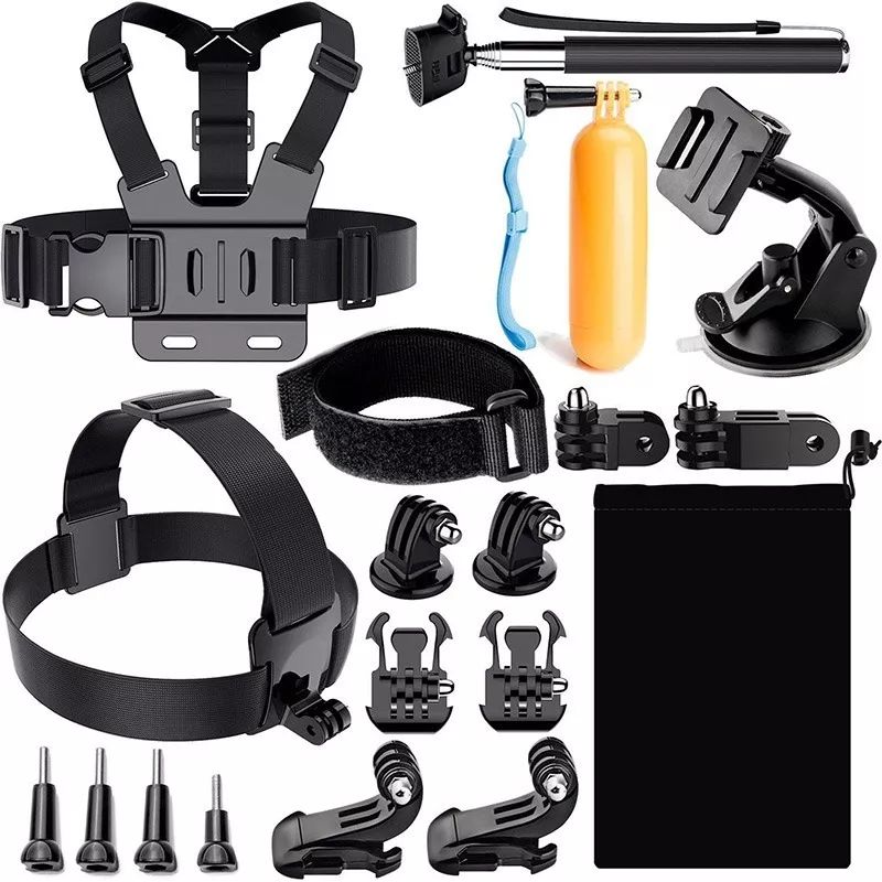 GENERICO - Kit De 19 Accesorios Para Gopro Hero 4 5 6 7 8 9 10 11 12