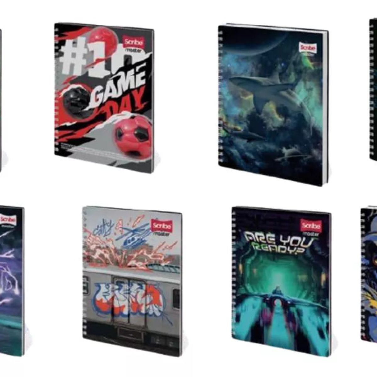 GENERICO - Pack 4 Cuadernos Universitarios Tapa Dura Mediano 7mmx120 h