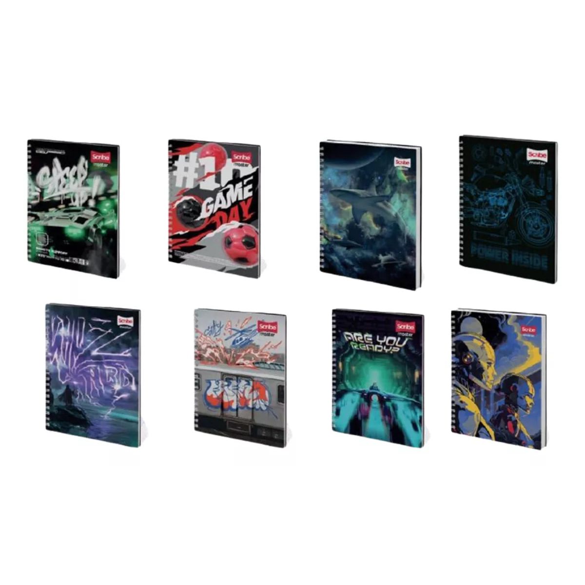 GENERICO - Pack 4 Cuadernos Universitarios Tapa Dura Mediano 7mmx120 h