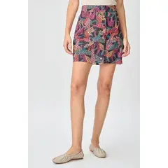 IO - Falda Corta Negro Mujer