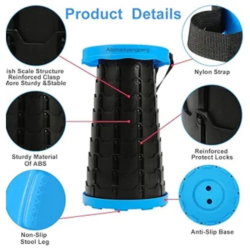 GENERICO - Taburete Plegable Silla Telescopica Silla Portatil Retraible