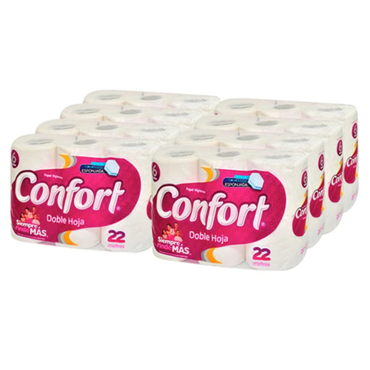 CONFORT - Manga De Papel Higiénico Confort 20mt X 48un