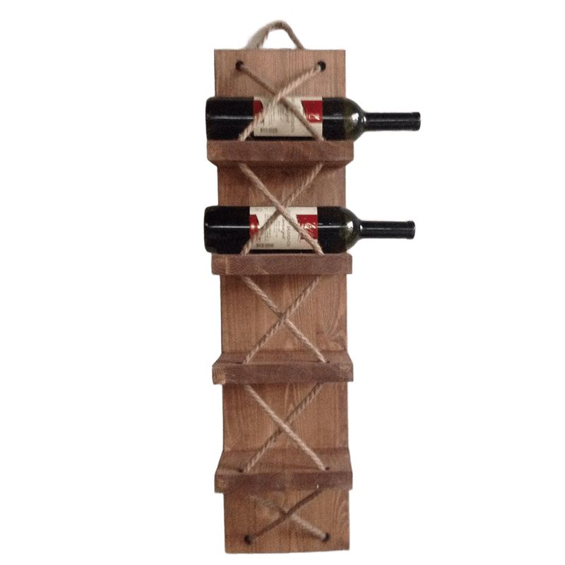 GENERICO - Porta Vino Estilo Moderno De Madera Rustico