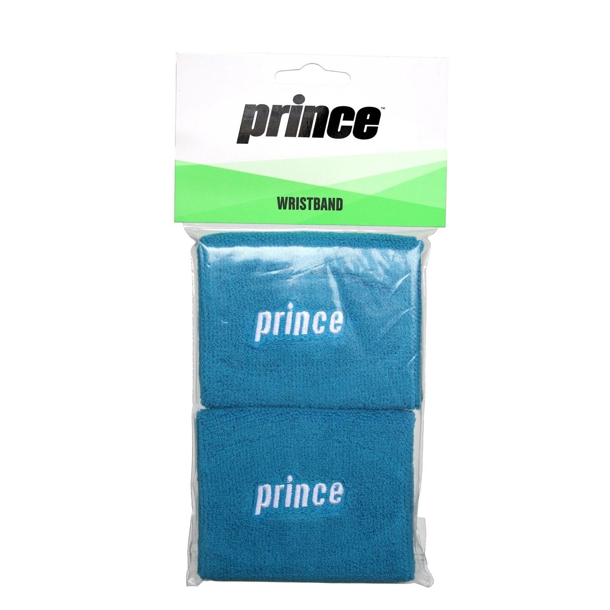 GENERICO - Muñequera Prince Logo Azul Blanca X2 Tenis Padel