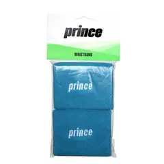 GENERICO - Muñequera Prince Logo Azul Blanca X2 Tenis Padel