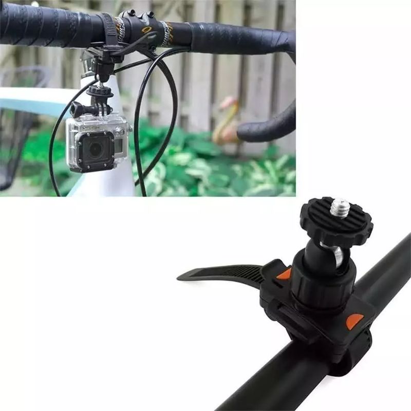 GENERICO - Abrazadera Manillar De Moto O Bicicleta Soporte Gopro 14