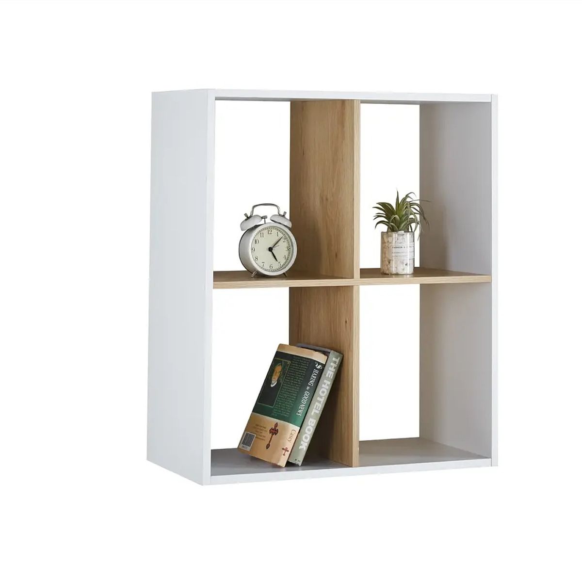 CORI CORI - Estante Librero Organizador 4 Espacios - Blanco