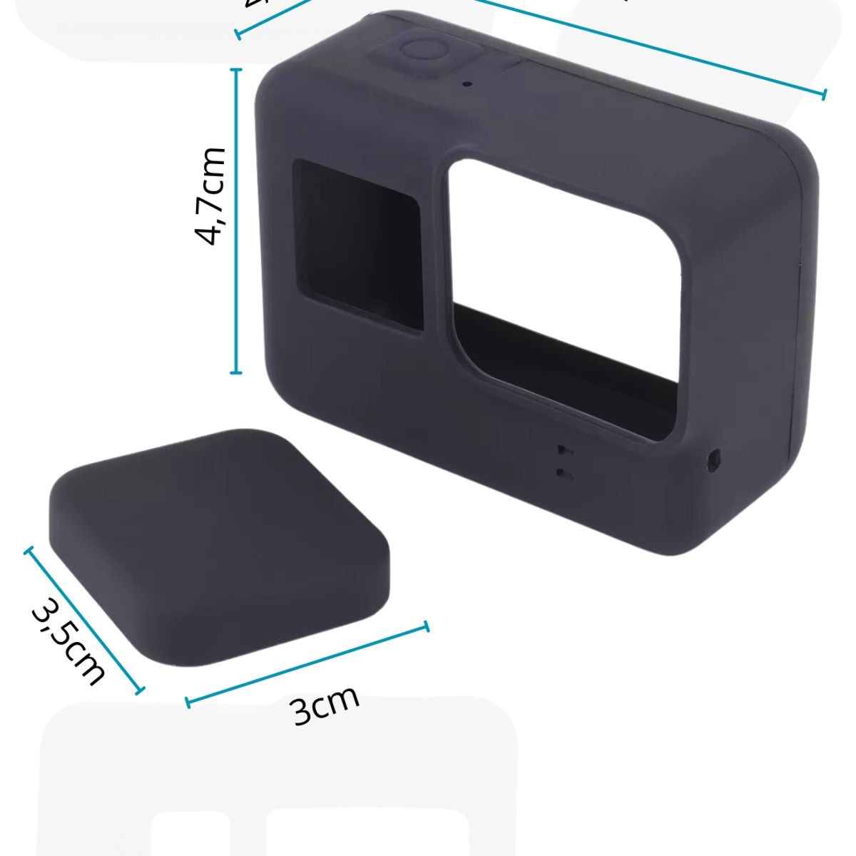 GENERICO - Funda Protectora De Silicona Para Gopro Hero 5 6 7