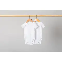 PIMMALU - Pack 2 Bodys Manga Corta Bebés Blancos Algodón Pima Peruano