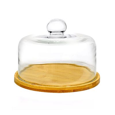 Imagen 2 del producto QUESERA WOOD DE VIDRIO