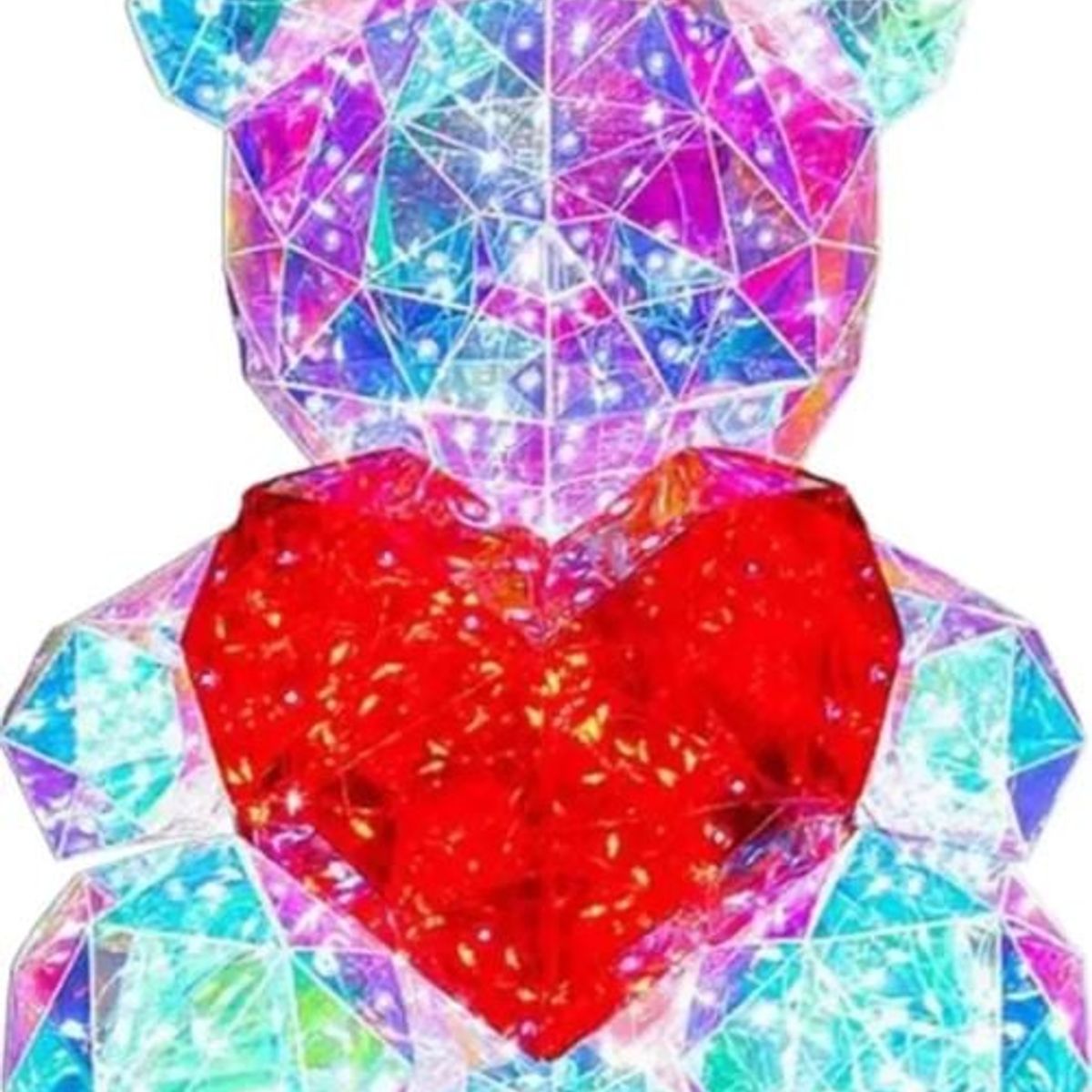 GENERICO - Oso con Luz Led  3D Holográfico