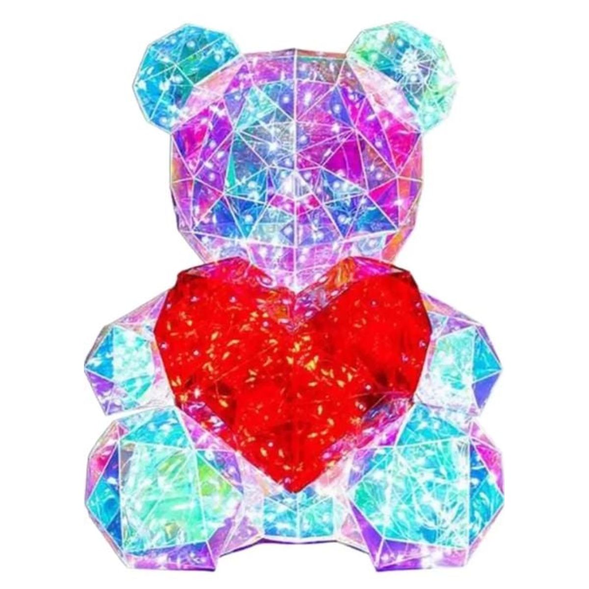 GENERICO - Oso con Luz Led  3D Holográfico