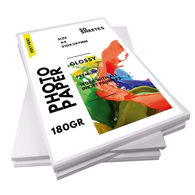 GENERICO - Papel Fotográfico 180Gr A4 GLOSSY  Pack De 100 HOJAS